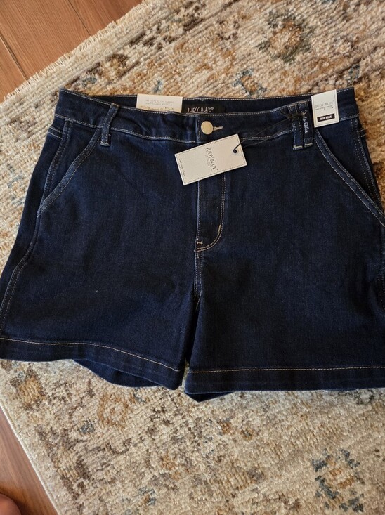 Judy Blue Pants - Judy Blue Deep Indigo Denim Shorts - High-Rise Casual